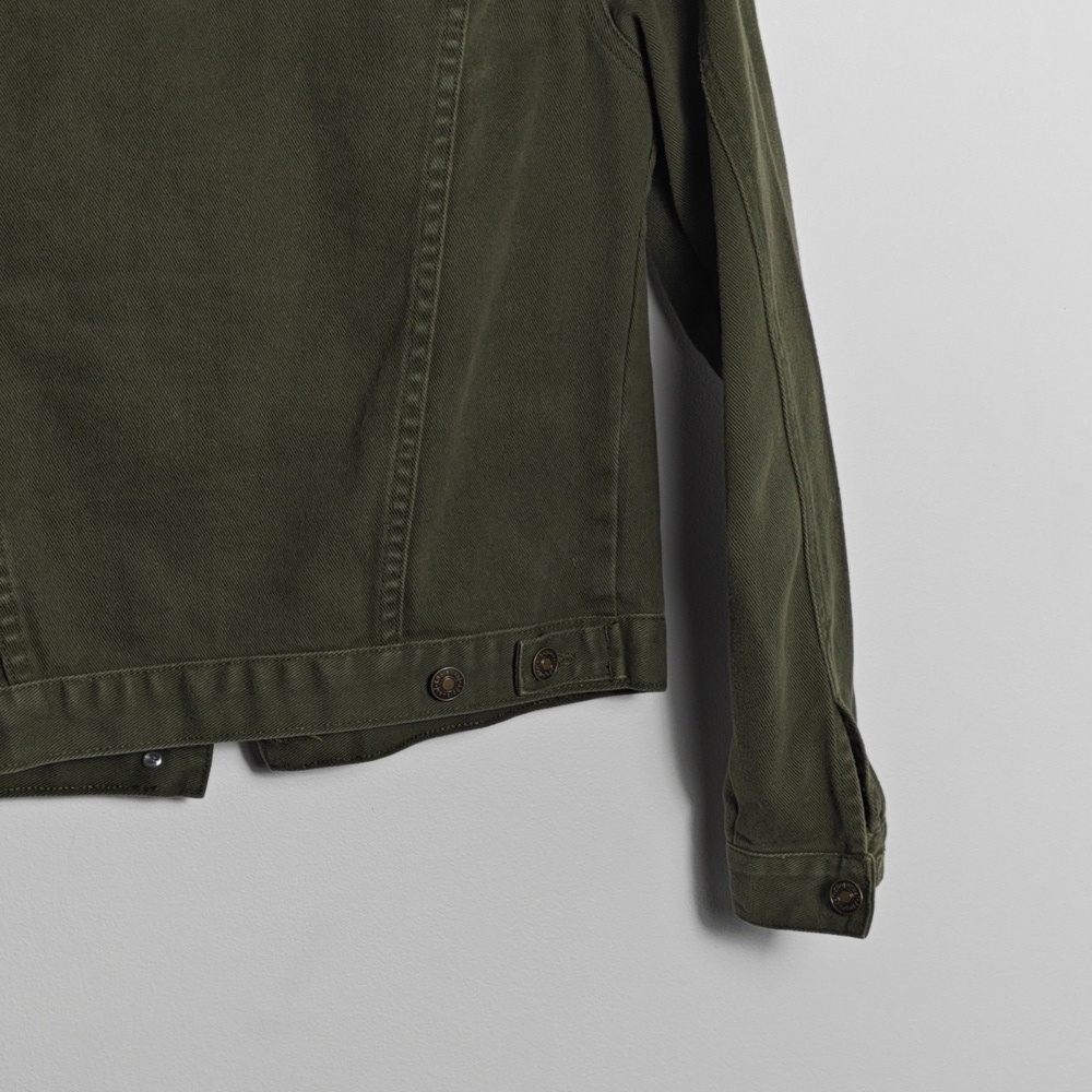 NEWPORT NEWS JEANOLOGY COLLECTION Olive Green Jean Jacket Size 4 - Picture 13 of 16